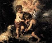 Bartolome Esteban Murillo, ) Infant Christ Offering a Drink of Water to St John